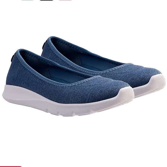 Spenco Shoes - 🆕 Spenco Women's Daily Stretch Knit Jersey Sneaker - Blue Size 7.5-8